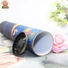 Long Cardboard Cylinder Paper Tube for Poster Umbrella Painting Maps Packaging Shipping with Tinplate Plug Lid Candle Industry