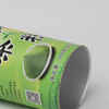 Easy Pull Ring Lid Paper Tube Can For Chips Snacks