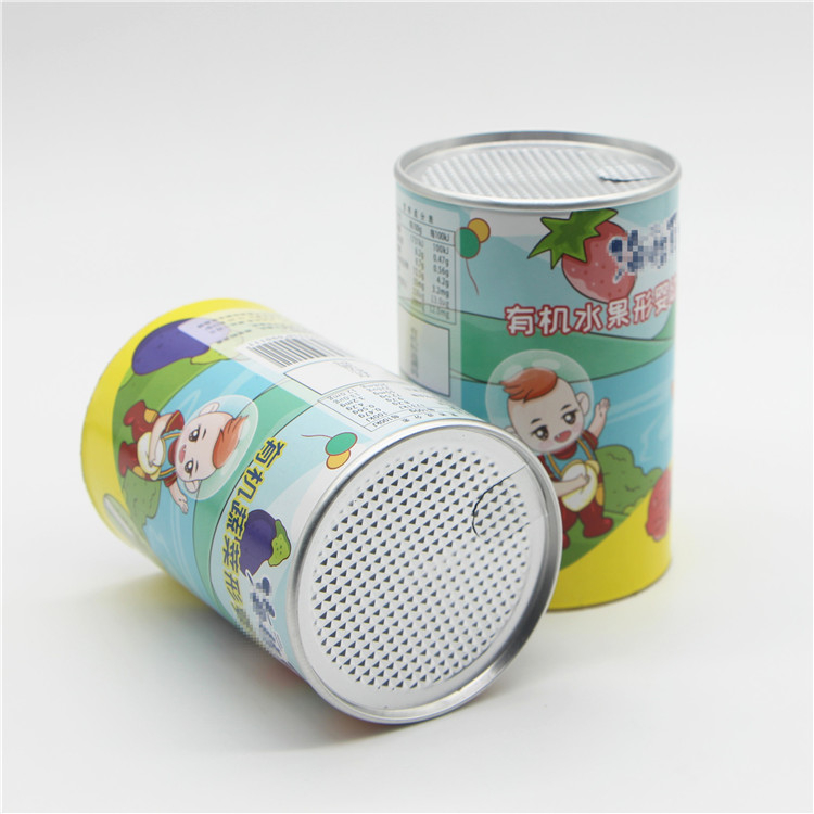 Multi Size Easy Open Lid Paper Can For Packing Food