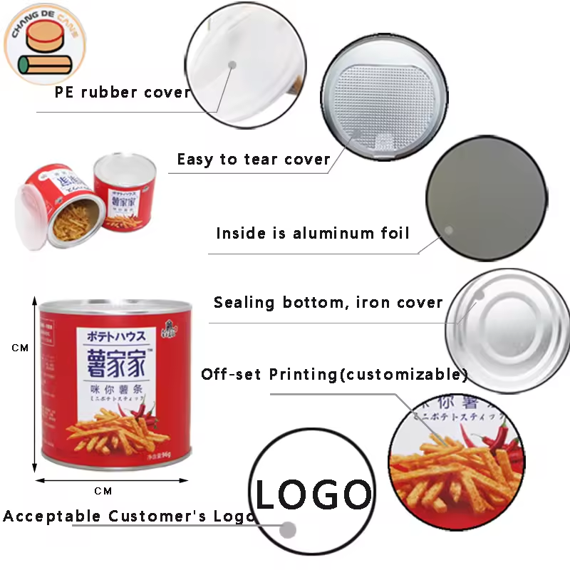 Bio-Degradable Recycled Cardboard Round Tube Box Air-Apourt Food Packaging for Cookies And Biscuits Stamped Printing