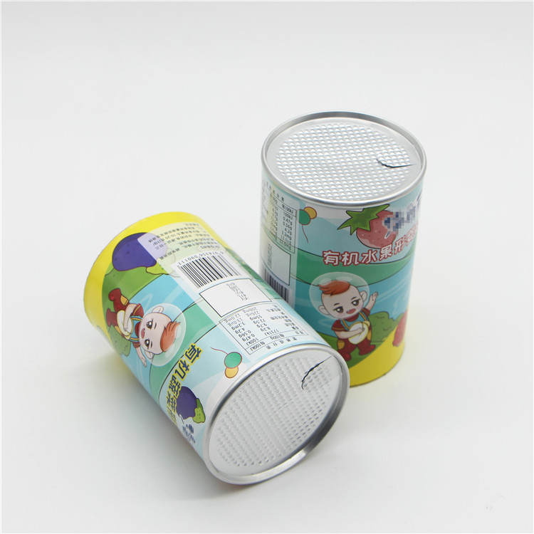 Multi Size Easy Open Lid Paper Can For Packing Food