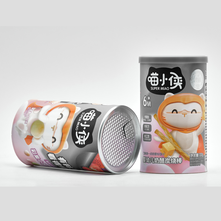 Universal Painting Paper Can For Snacks Biscuits 