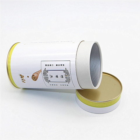 Custom Printed Tea Gift Paper Tube with Lid