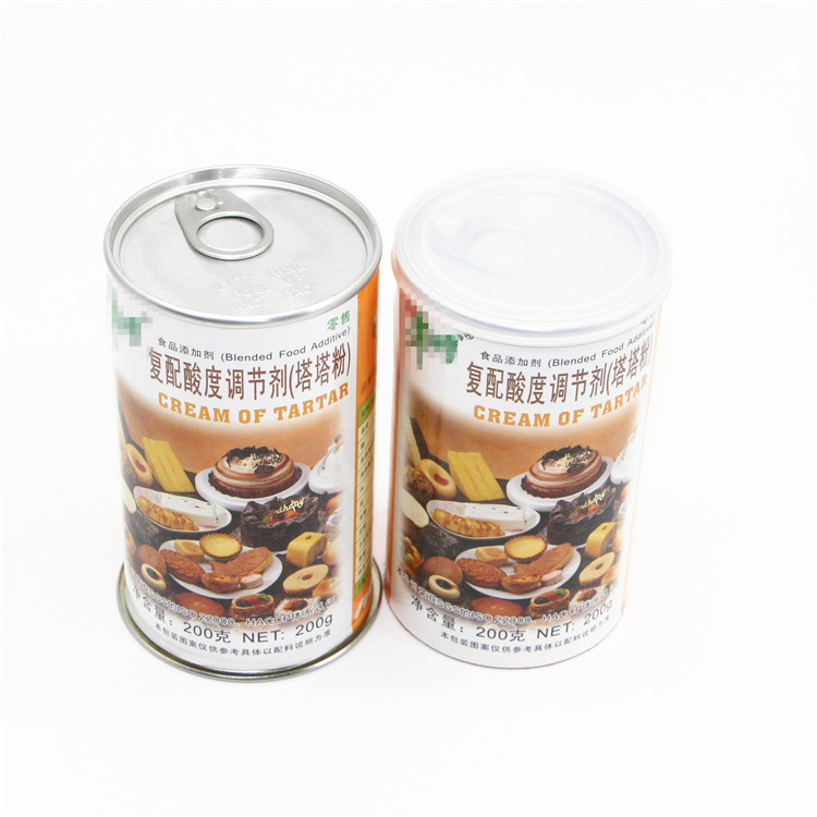 High Quality Recycle Kraft Paper Cans Food Grade Cans with Metal Lid Easy Pull Ring Paper Tube Net Coffee Snacks