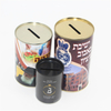 Hot Piggy Bank Paper Tube Customized Metal Lid Free Samples High Quality Recycle Paper Tubes Saving Money Cans