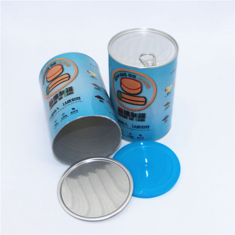 Food Grade Round Cardboard Cans Canisters Paper Tube Packaging for Coffee