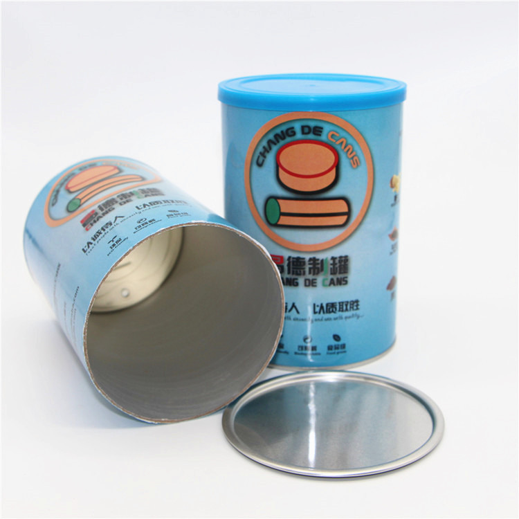 Food Grade Round Cardboard Cans Canisters Paper Tube Packaging for Coffee