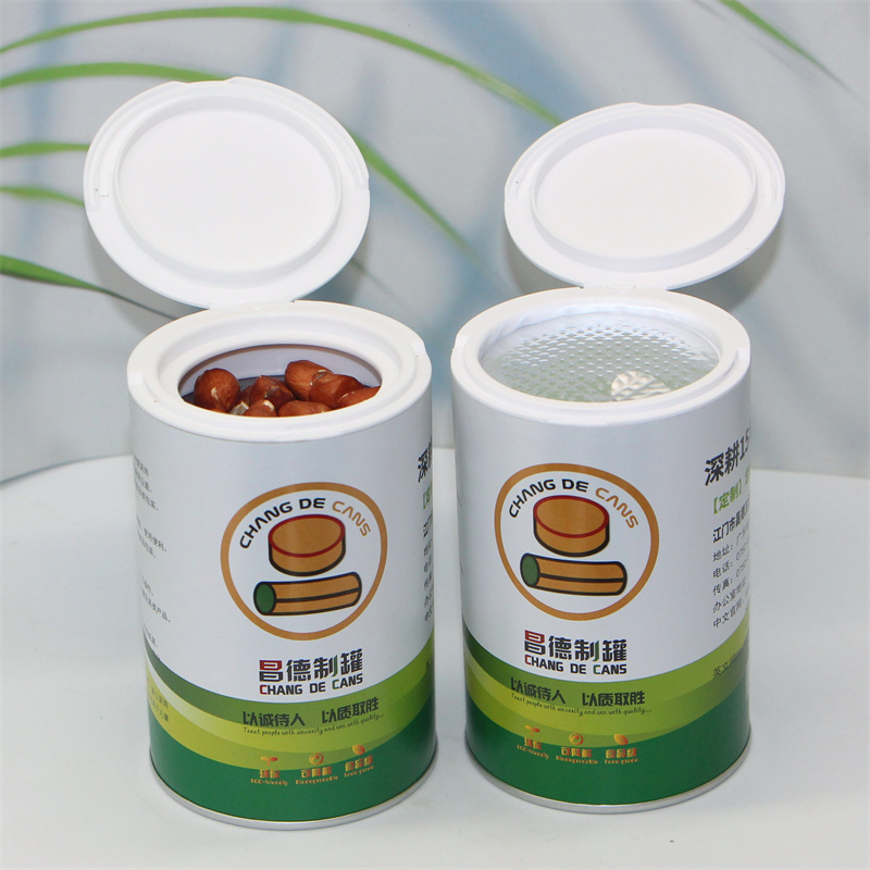 New Design Seasoning Tubes Wholesale Price 3 Styles Paper Cans with Plastic Screen Cover Eco Friendly Paper Cans