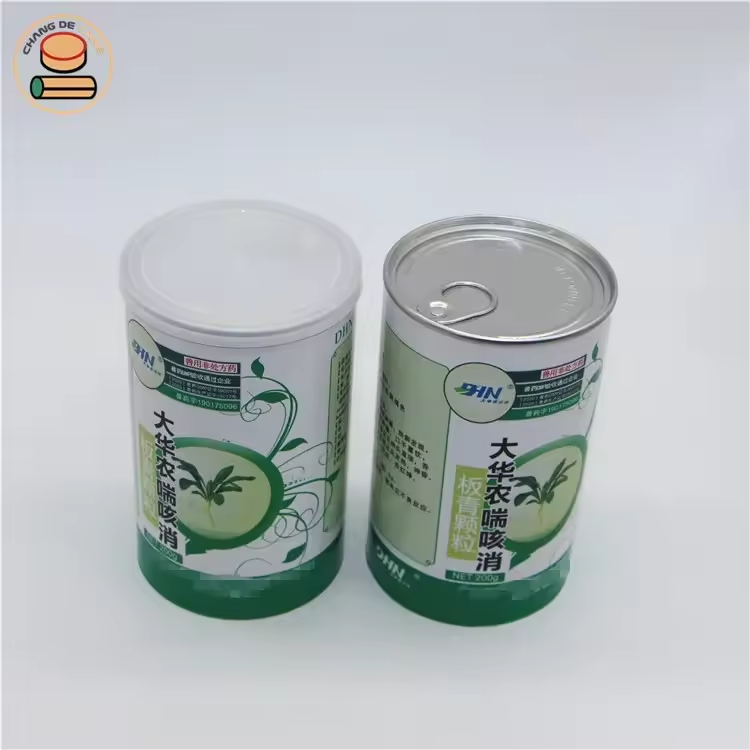 High Quality Cardboard Environmental Paper Tube Packaging Box for Powder Medicine & Food Stamp Printing Cylinder Packaging Tube