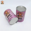 Eco-friendly Paper Tube Packaging Kraft Tube Packaging For Tea Box Composite Lid Paper Tube For Powder Packaging