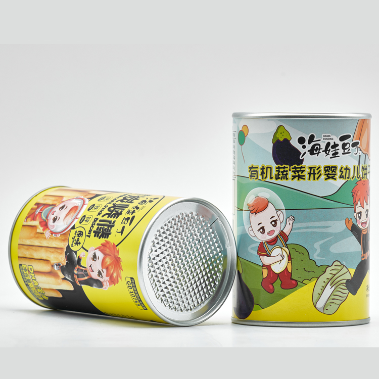 Universal Painting Paper Can For Snacks Biscuits 