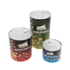 Easy-Peel Kraft Material Cylinder Tube for Baby Food Pet Food Powder Coffee Nuts Peanut Composite Paper Can with Lid