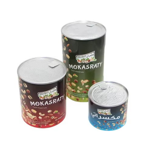 Custom Aluminium Foil Paper Airtight Can Cylinder Packaging Paper Composite Can Food Paper Tube Packaging