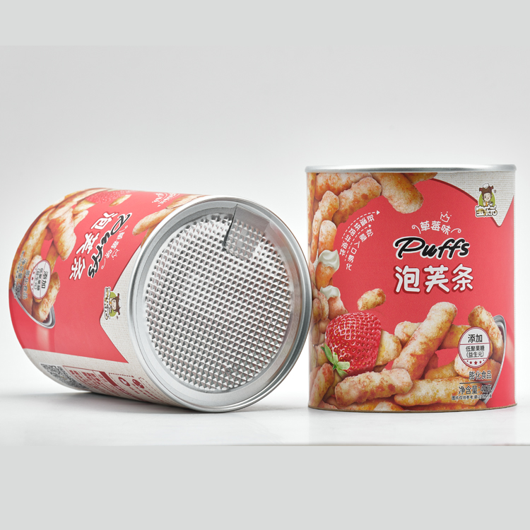 Universal Painting Paper Can For Snacks Biscuits 